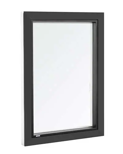 Fenster – Modernes schwarzes Fenster mit klarer Verglasung